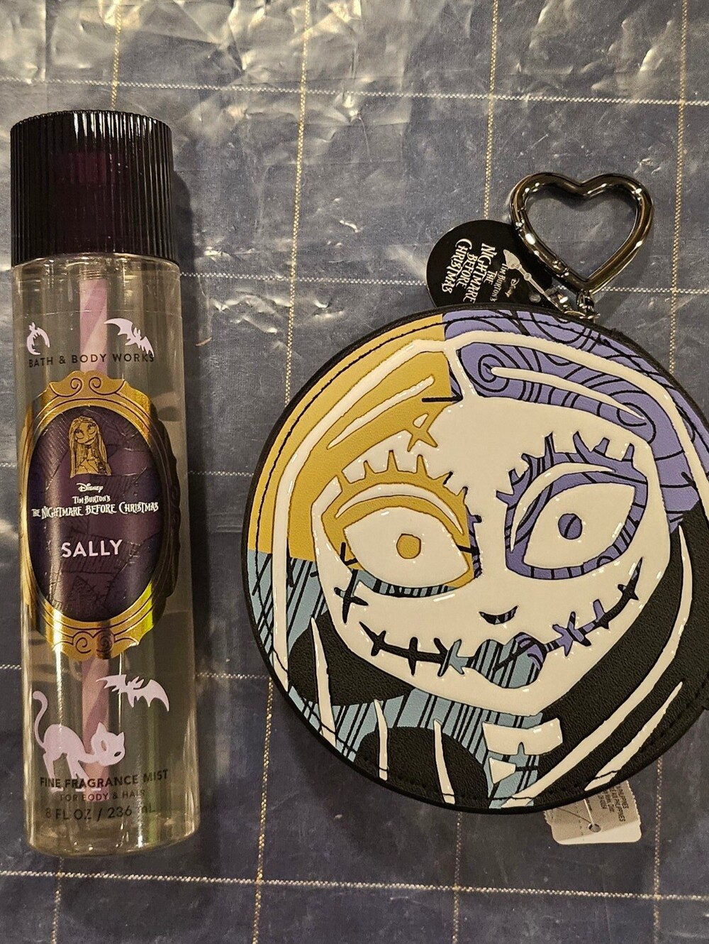 Bath and Body works Disney Nightmare Before Christmas Jack Sally coin purse NWT